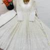 Beautiful Sabina 5332 Kora Cotton Schiffli Work Anarkali Readymade Dress Wholesale 2026