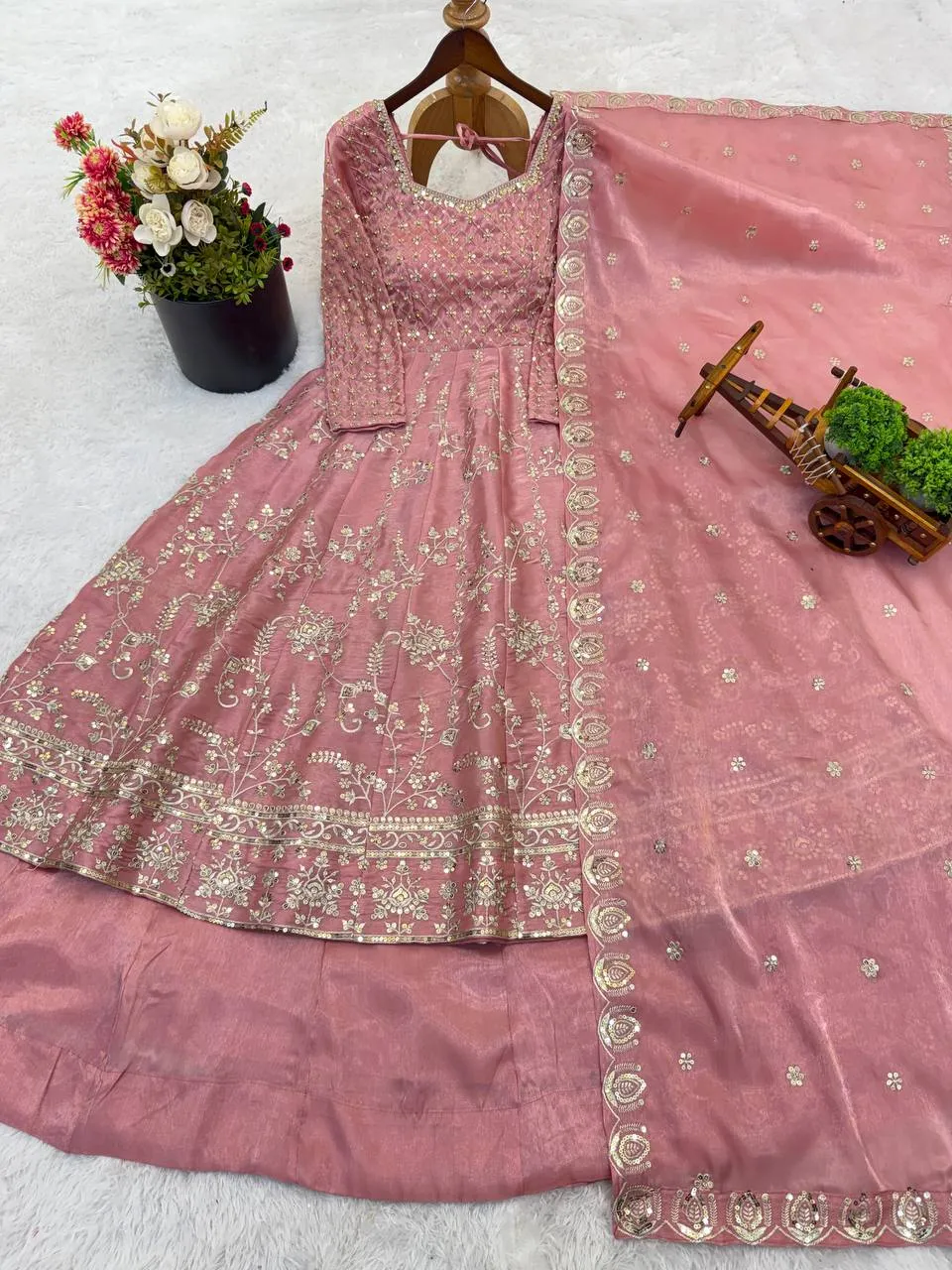 Stylish Sabina 1703 Gmy Silk Micro Cotton Wedding Gown Wholesale 2026