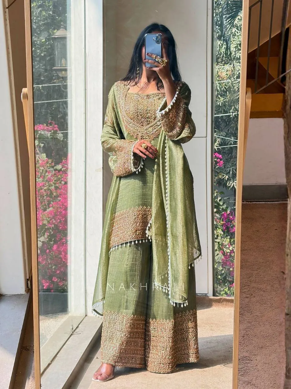 Buy Sabina 1705 Fendy Silk Embrodery Festival Sharara Suit Wholesale 2026