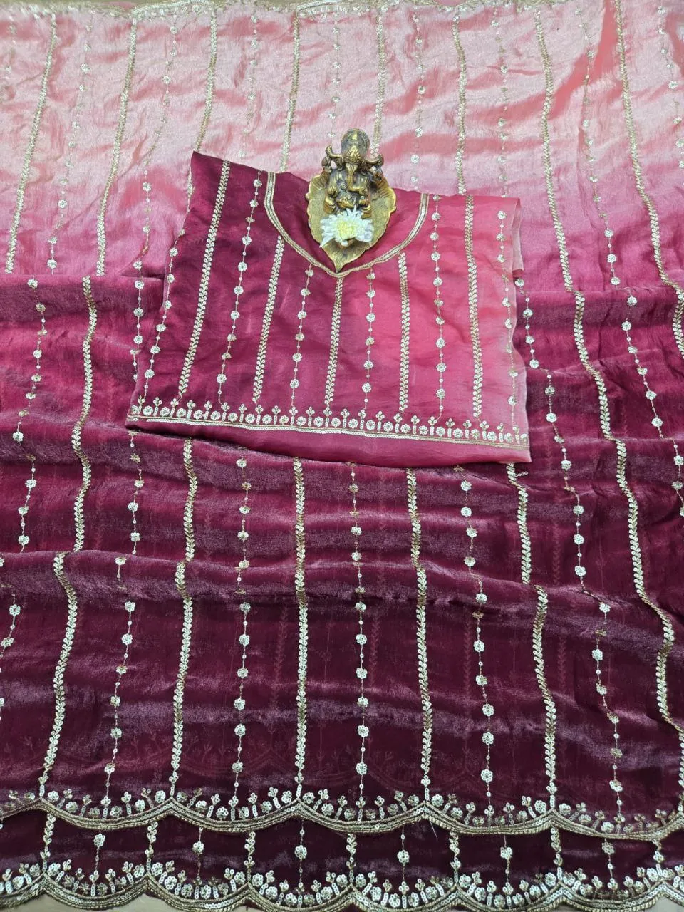 Buy RC1 Fendy Sattin Party Wear Dual Shad Saree Wholesale 2026