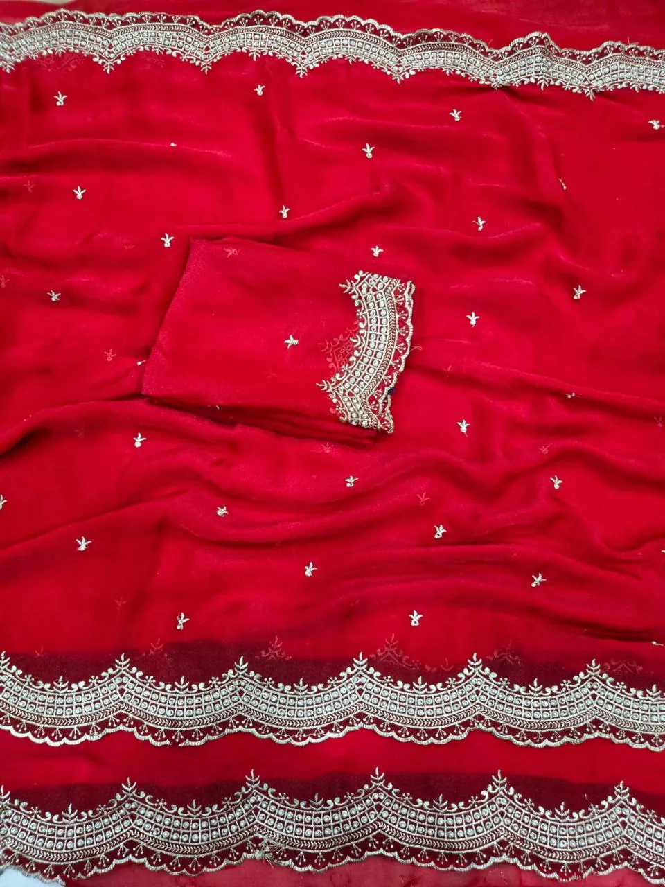 Beautiful RC1 Nc Moss Sattin Emrodairy Festival Saree Wholesale 2026