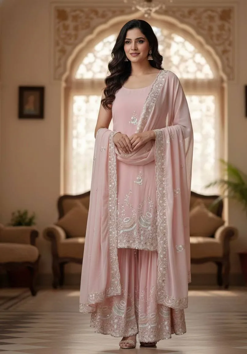 Stylish BV 430 Georgette Salwar Suit With Embroidery Work Wholesale Catalog 2026