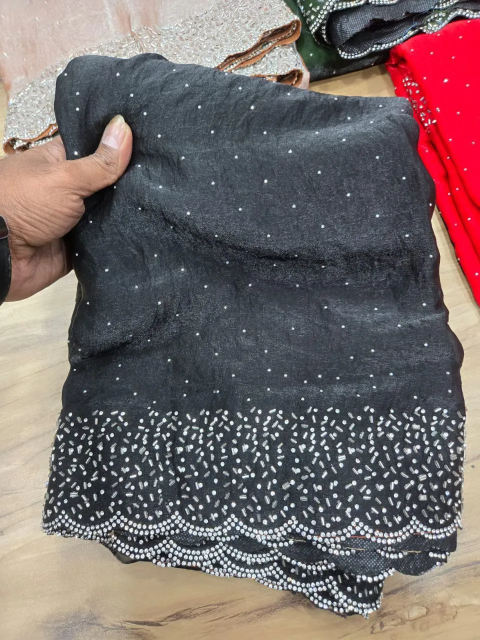Buy RC1 Space Silk Jarkhan Work Party Wear Saree Wholesale Surat 2026