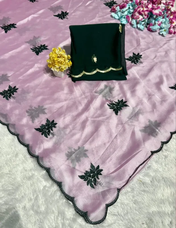 Buy RC1 Rangoli Silk Original Sikvens Work Festival Saree Wholesale Surat 2026