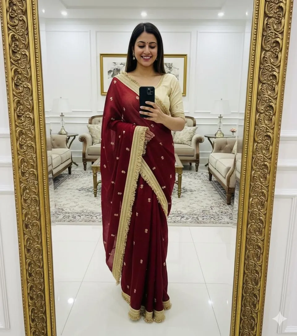 Stylish RC1 Fandy Sattin Trending Bollywood Party Wear Saree Wholesale Surat 2026