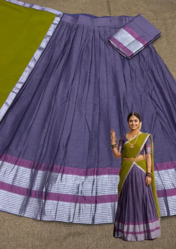 Launching Vally 87 Vol 2 Kanchi Cotton Weaving South Style Lehenga Saree Wholesale Surat 2026