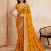 Launching Kiara Devki3 Georgette Bandhej Printed Festival Saree Wholesale Surat 2026