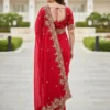 Launching Kiara Rajkumari Fendy Chiffon Embroidery Saree Wholesale Surat 2026