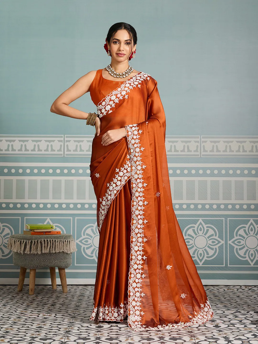 Latest Kiara Chitra2 Rangoli Silk Embroidery Party Wear Saree Wholesale Surat 2026