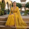Launching Kiara Dhurandhar Chiffon Embroidery Festival Saree Wholesale Surat 2026