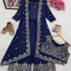 Launching C585 226 Chinon Silk Zari Sequins Work Indo Western Wholesale Surat 2026