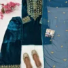 Launching C585 1433 Velvet Embroidery Festival Salwar Suit Wholesale Surat 2026