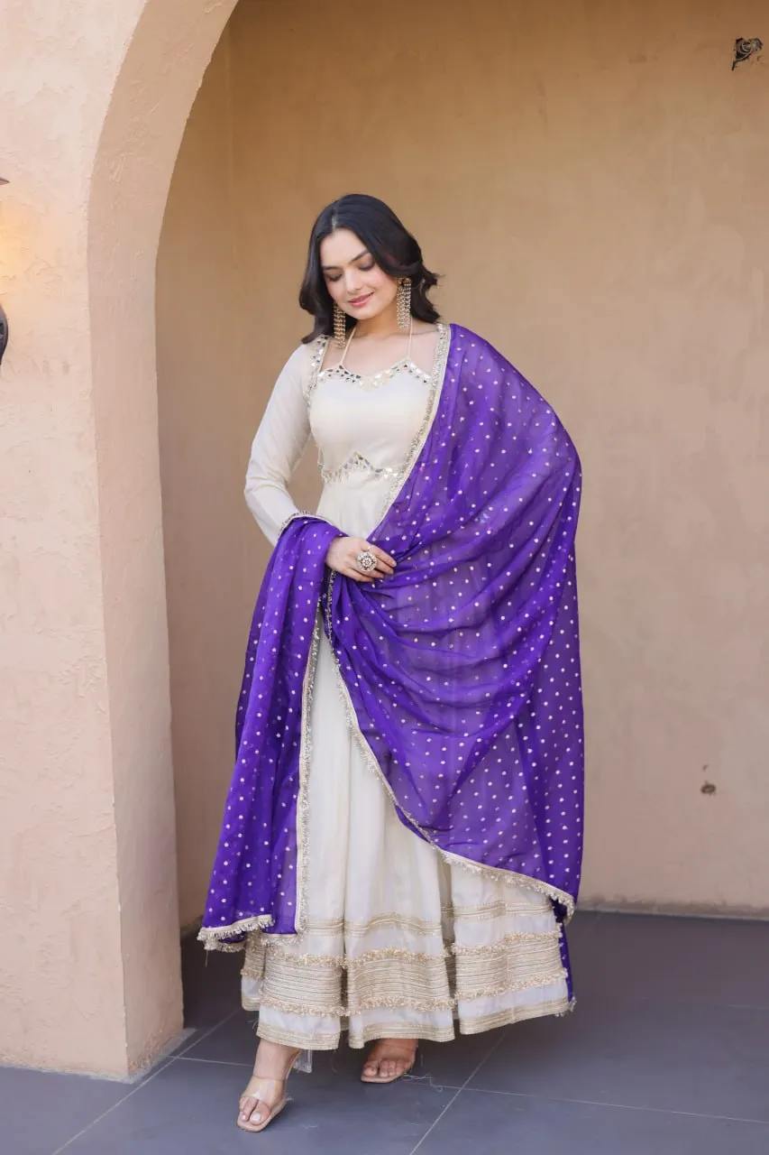 Stylish Mohini 9329 Cosmos Mirror Zari Work Festival Gown Wholesale Surat 2026