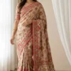 Beautiful WMS Roman Silk Ajarakh Printed Saree Wholesale Surat 2026