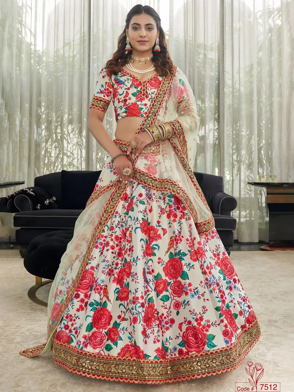 Latest Zeel 7512 Art Silk Floral Printed Lehenga Choli Wholesale Surat 2026