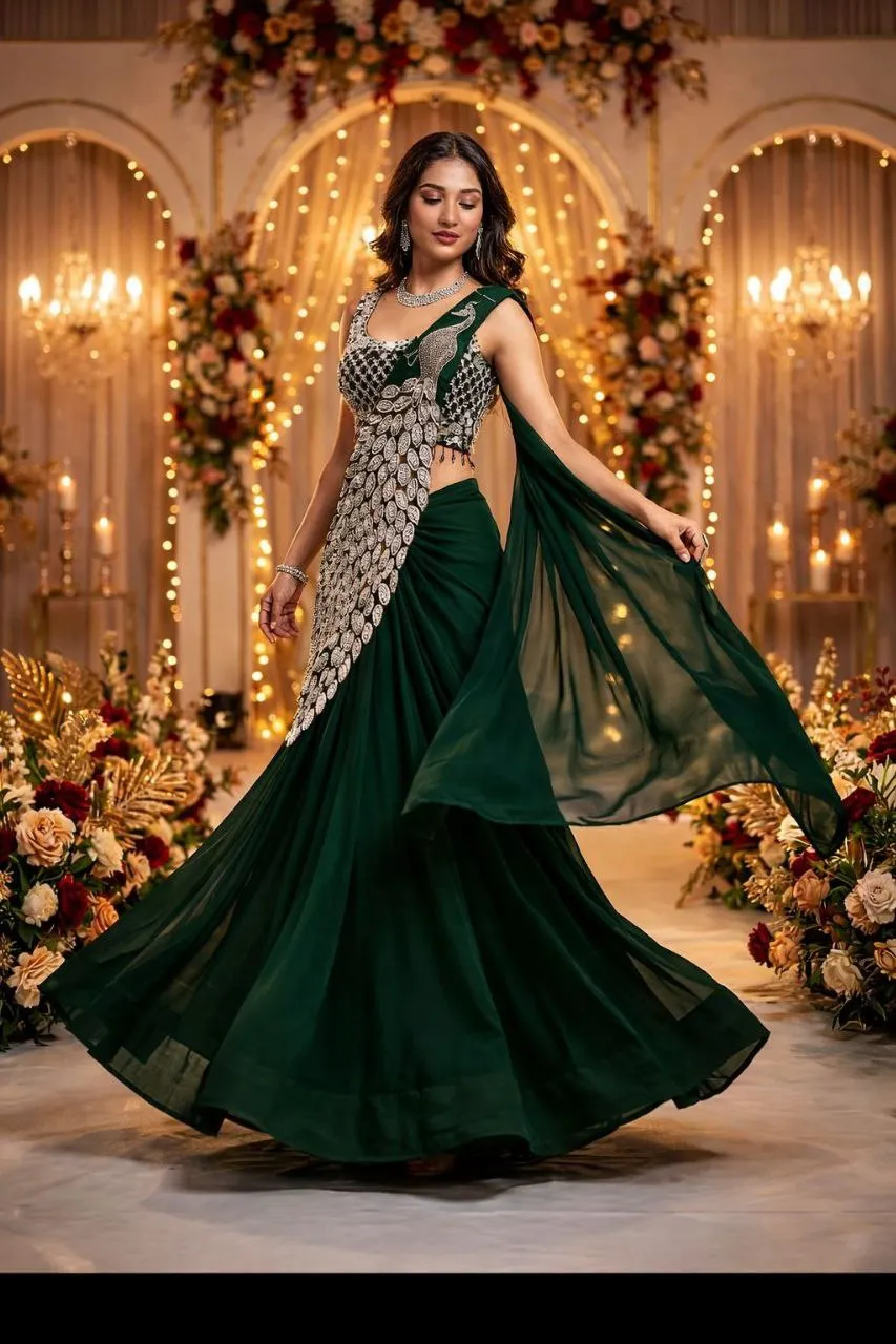 Latest Madhuri 238 Trending Embroidery Wedding & Party Ready To Wear Saree Wholesale Surat 2026