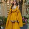 Sabina 5339 Tebby Organza Silk Mirror Work Sharara Suit Wholesale