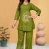 Stylish Lila 133 Viscose Rayon Embroidery Co Ord Set Wholesale 2026
