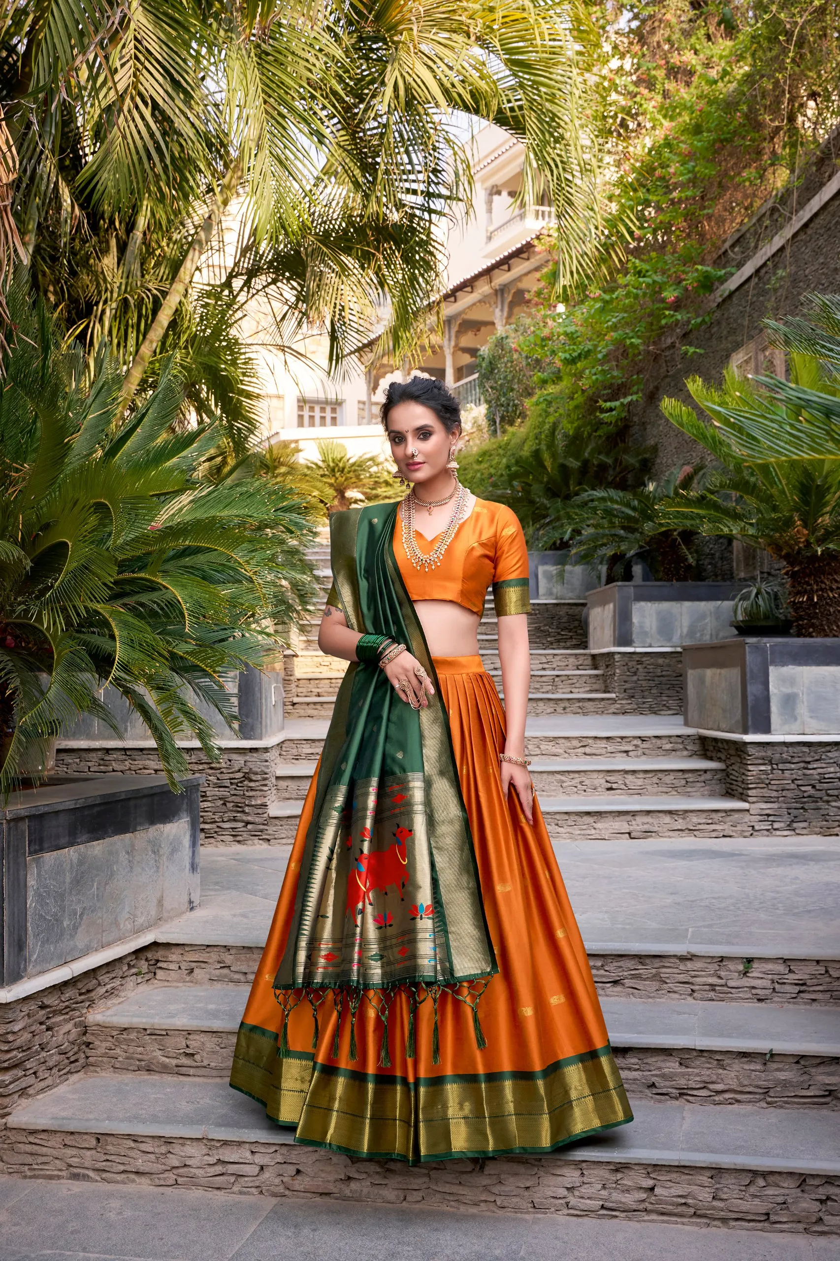 Launching WMN 2017 Jacquard Silk Zari Lehenga Choli Wholesale 2026