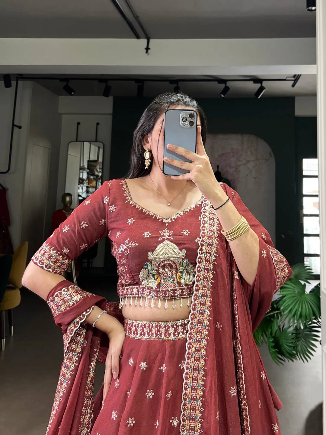Latest WMN 1457 Samairaa Chocolate Crush Embroidery Lehenga Choli Wholesale 2026
