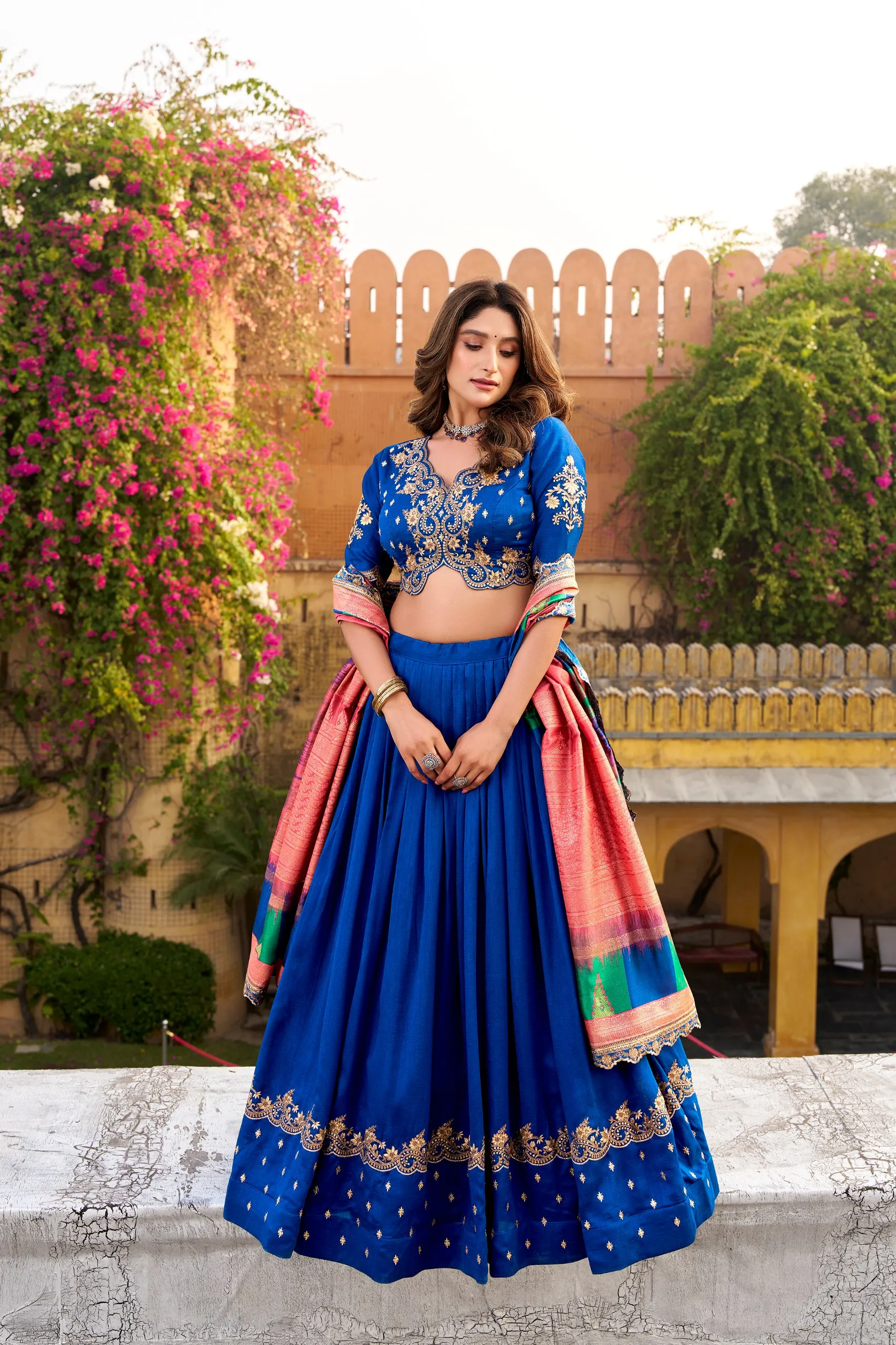 Beautiful WMN 1202 Aarna Vichitra Silk Embroidery Wedding Lehenga Choli Wholesale 2026