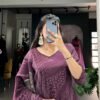 3301 Livaa Roman Silk Hand Work Reeadymade Dress Wholesale