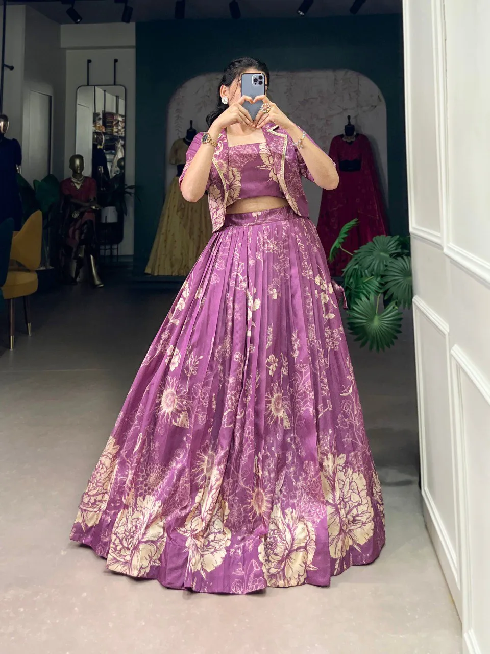 Beautiful WMN 1129 Tussar Silk Printed Party Wear Lehenga Top Wholesale 2026