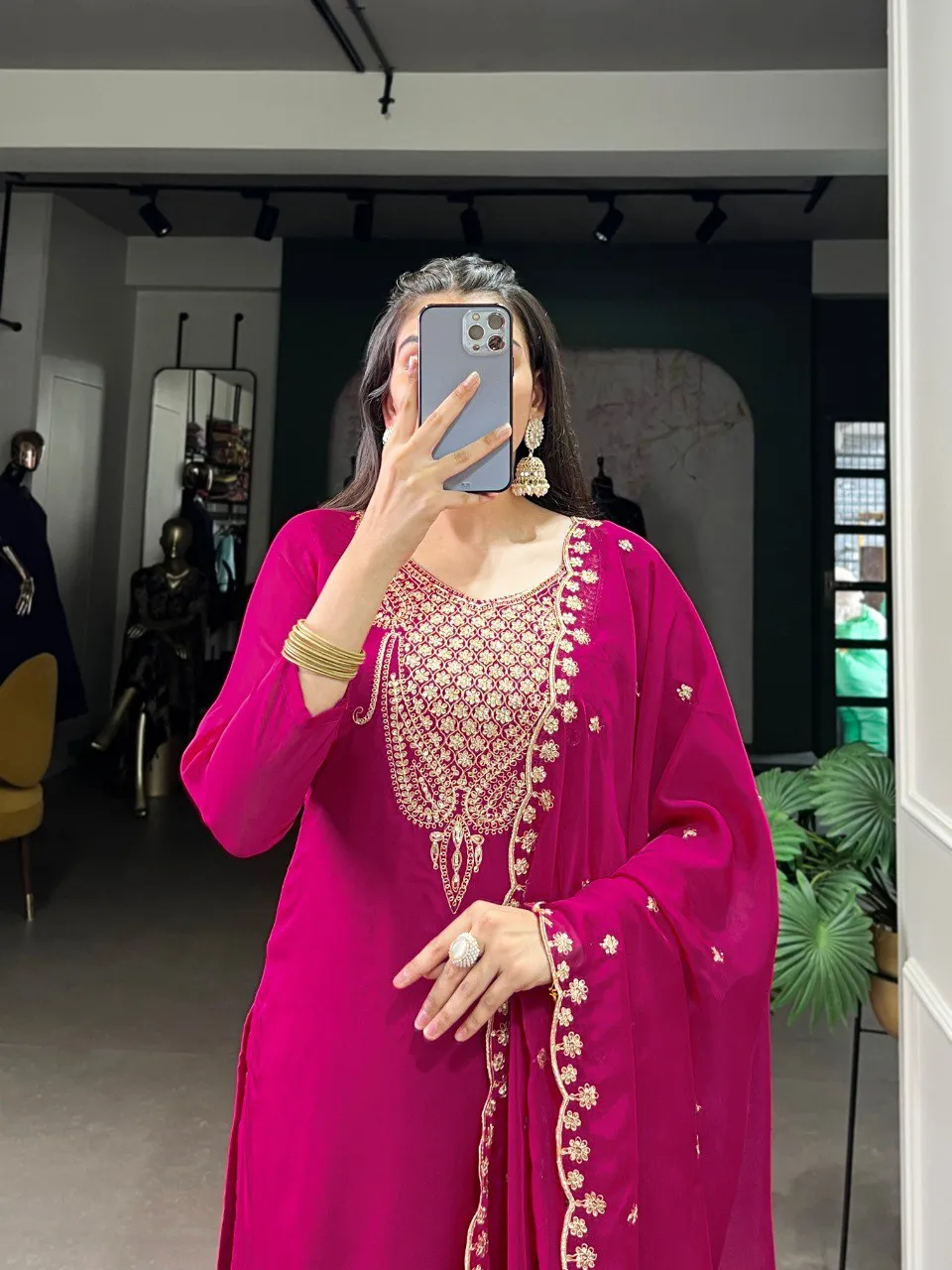 Launching WMN 3036 Organza Embroidery Work Reeadymade Dress Wholesale 2026
