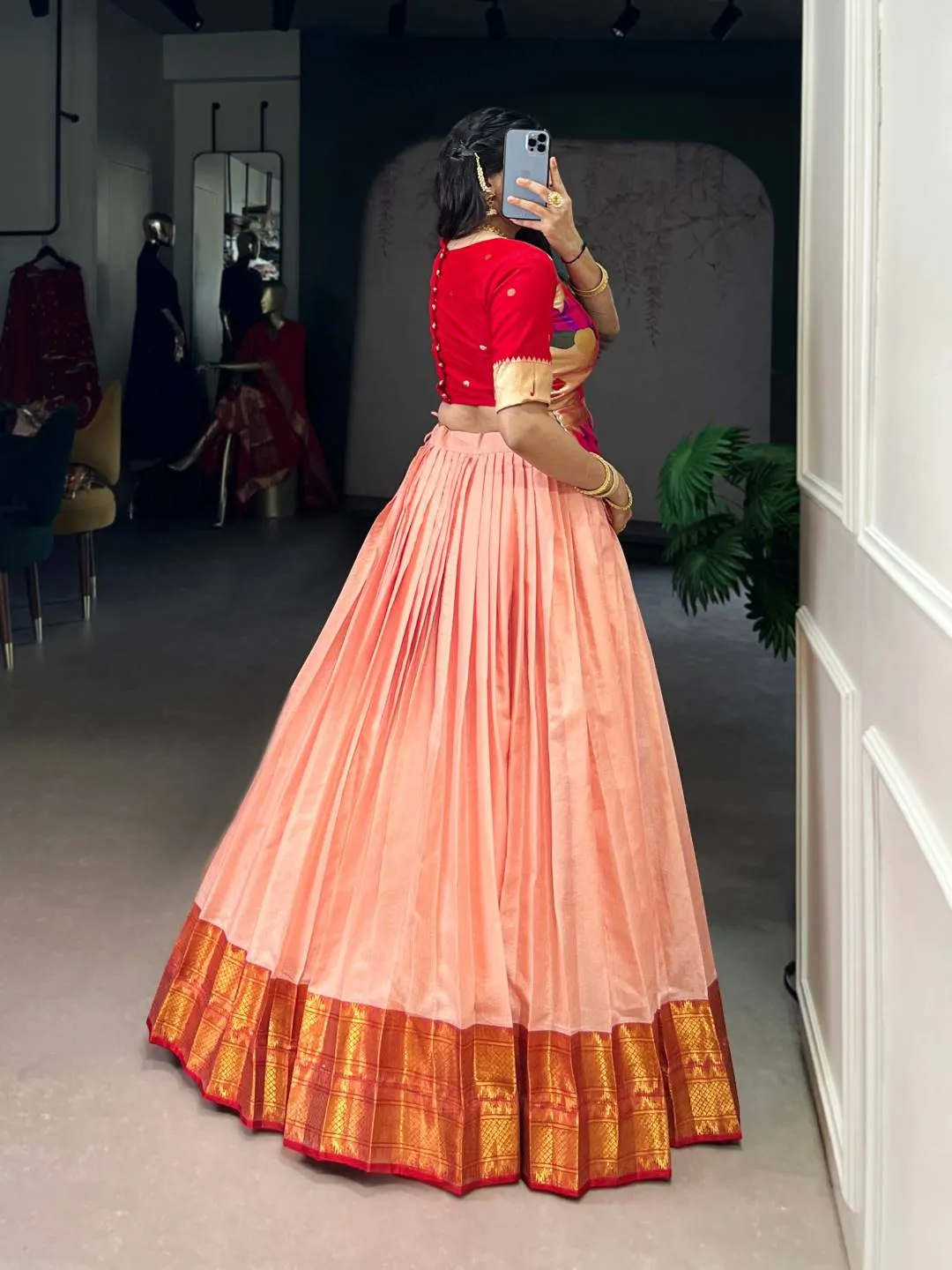 Launching WMN 1132 Cotton Silk Zari Weaving Work Lehenga Blouse Wholesale 2026