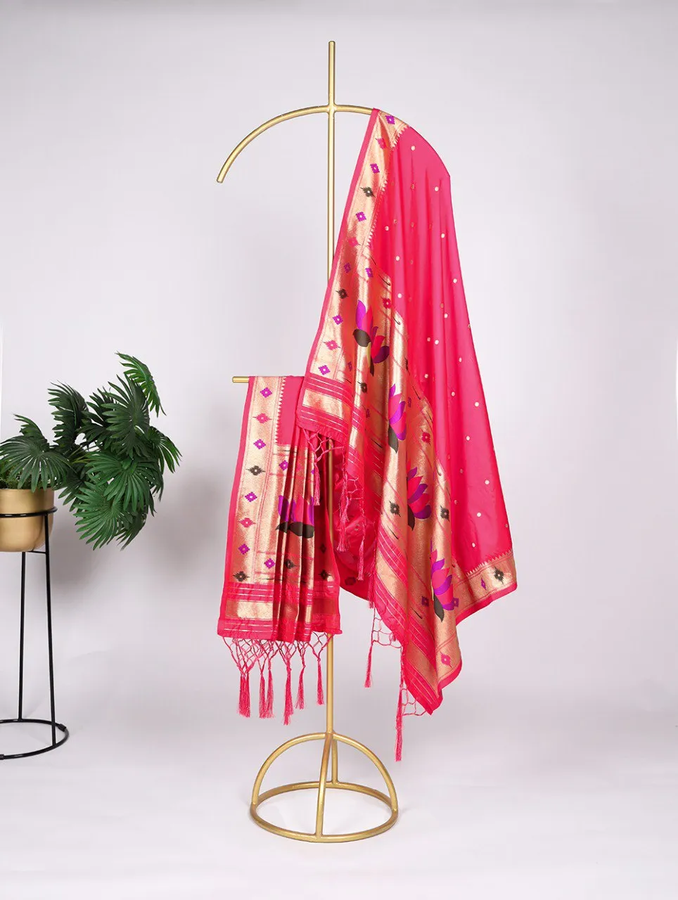 Latest WMN 4003 Jacquard Weaving Zari Work Dupatta Wholesale 2026