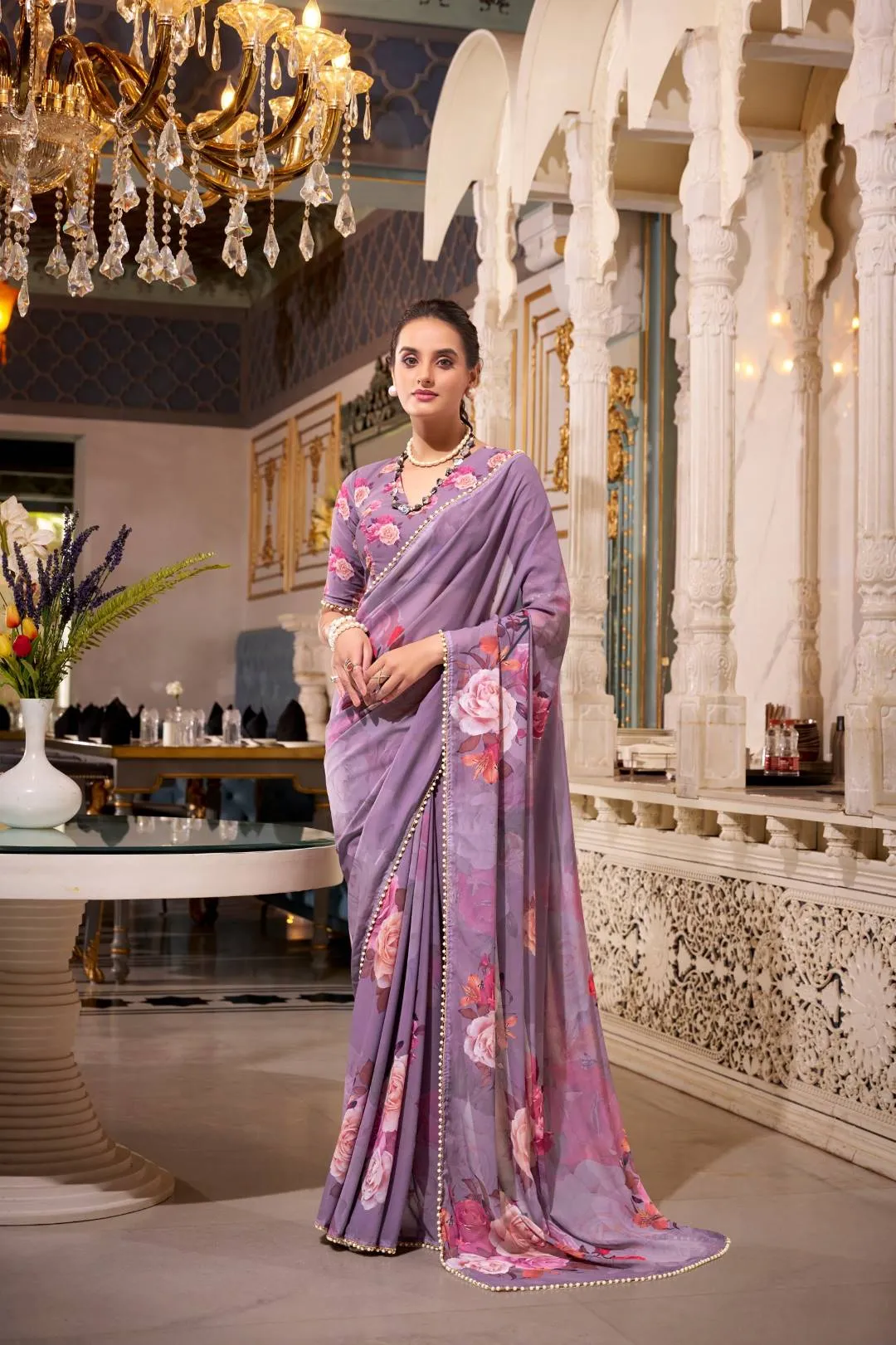 Launching WMN 7007 Nirzari Georgette Printed Saree Wholesale 2026