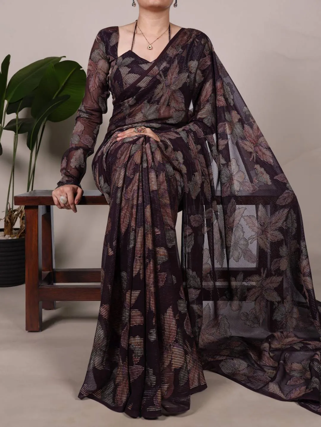 Launching WMN 7052 Alara Lurex Brasso Floral Viscose Brasso Saree Wholesale 2026