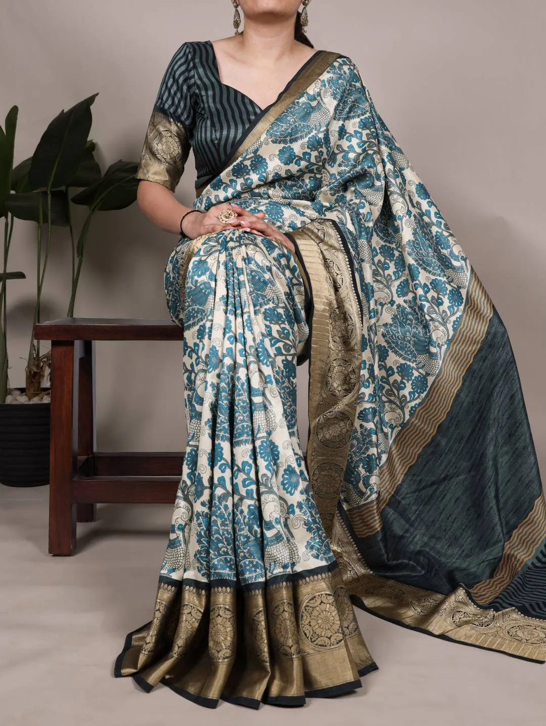 Launching WMN 7050 Tasar Silk Printed Festival Saree Wholesale 2026