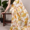 Launching WMN 7008 Satin Silk Floral Printed Saree Wholesale 2026
