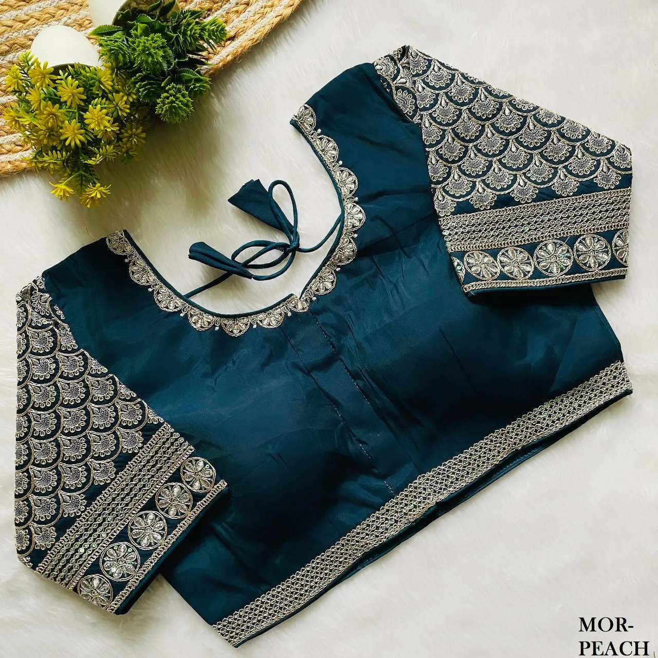 Launching Mrunal 305 Reva Roman Silk Embroidery Party Wear Readymade Blouse 2026