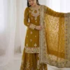 Latest Sabina 5007 Georgette Embroidery Festival Sharara Suit Wholesale 2026