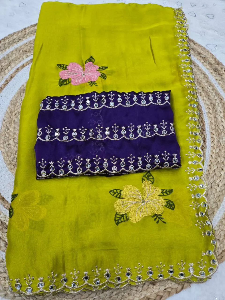 Launching RC1 Avni Rangoli Silk Mirror Work Festival Saree Wholesale Surat 2026