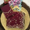 Launching RC1 Fendy Silk Embroidery Work Wedding Wear Saree Wholesale Surat 2026