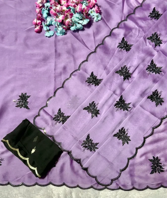 Buy RC1 Rangoli Silk Original Sikvens Work Festival Saree Wholesale Surat 2026