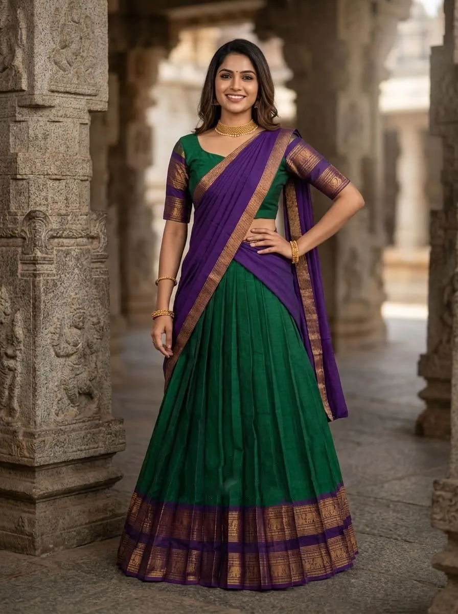 Buy Vally 87 Vol 1 Kanjivaram Silk Zari Weaving South Style Lehenga Saree Wholesale Surat 2026