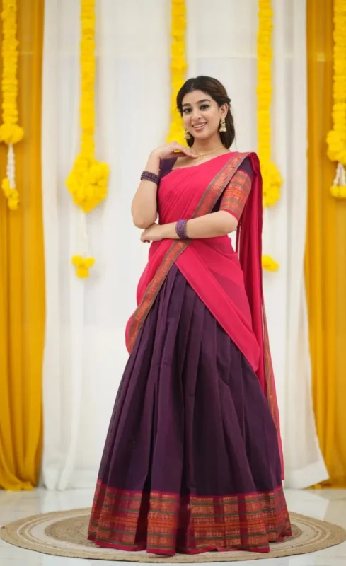 Launching Vally 87 Vol 2 Kanchi Cotton Weaving South Style Lehenga Saree Wholesale Surat 2026