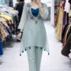 Latest C585 216 Organza Silk Embroidery Kurti Wholesale Surat 2026