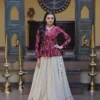 Stylish Mohini 7163 Cosmos Zari Embroidery Crop Top Wholesale Surat 2026