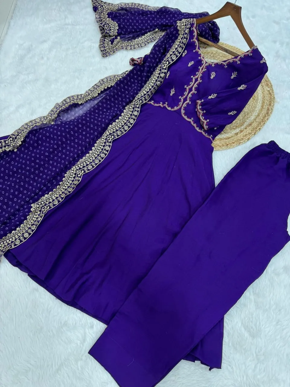 Latest Mohini 9328 Mul Chanderi Embroidery Work Festival Gown Wholesale Surat 2026