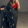 Latest WMS Soft Chinnon Shiny Party Wear Saree Wholesale Surat 2026