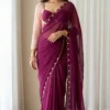 Launching WMS Georgette Designer Hand Work Wholesale Surat Saree 2026