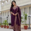 Buy Lila 125 Roman Silk Embroidery Co Ord Set Wholesale 2026