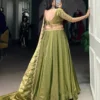 Stylish WMN 1440 Fendi Embroidery Party Wear Lehenga Choli Wholesale 2026