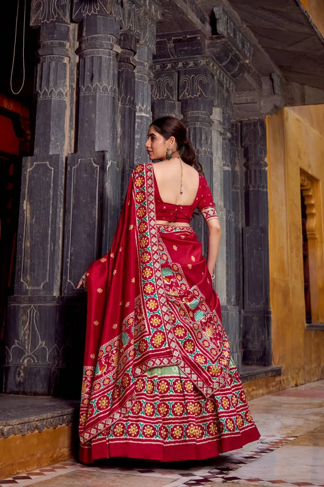 Stylish WMN 1246 Tasar Silk Ikkat Printed Lehenga Choli Wholesale 2026