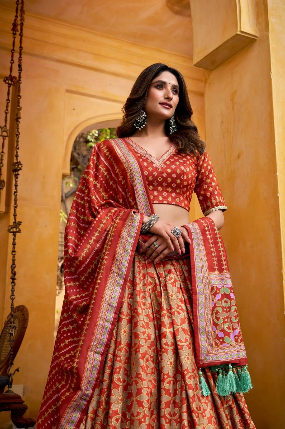 Latest WMN 1201 Sowmya Tasar Silk Lehenga Choli Wholesale 2026